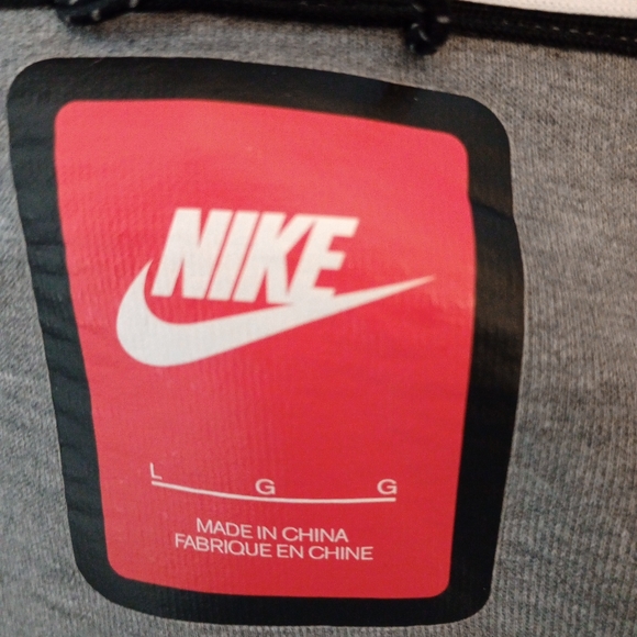 Nike Women Side Zip Hoodie, Gray, Fleece Waist Drawstring, Logo, Pockets, L - Picture 2 of 16